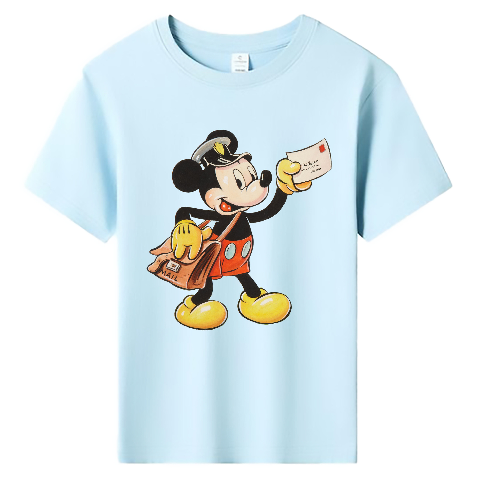 ミッキーマウス Mickey Mouse 綿100％キッズTシャツ（フロントプリント）